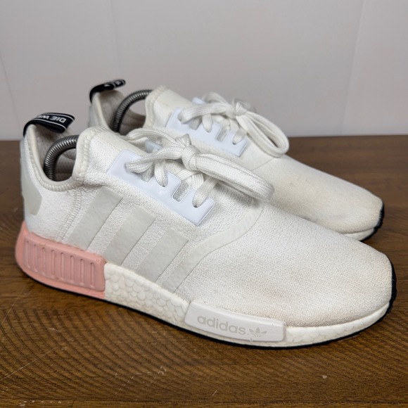 adidas Other - Adidas NMD R1 Shoes Mens 9 White Pink Low Top Athletic Running Sneakers Casual